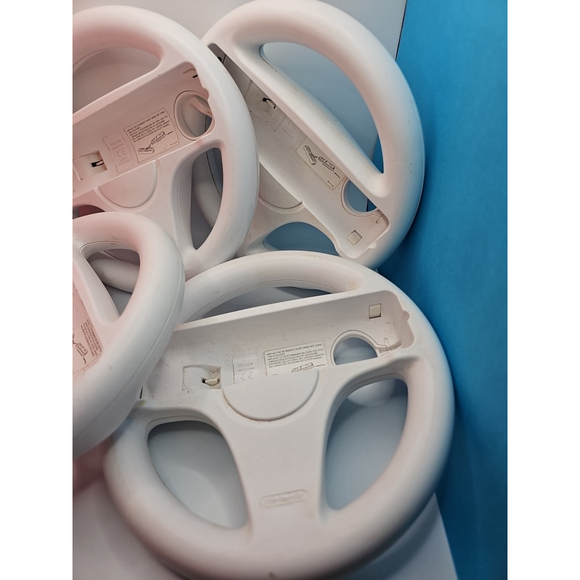 4Pcs OEM Racing Steering Wheel Nintendo Wii Controller RVL-024 MarioKart Genuine - Picture 5 of 7